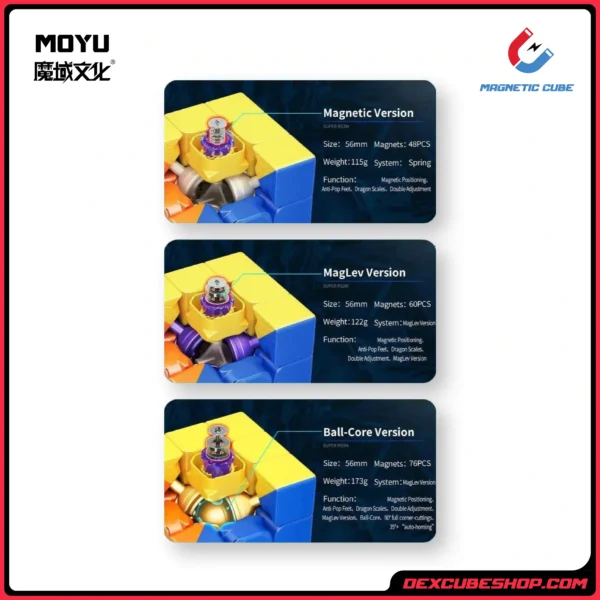 MoYu Super RS3 M 2022 3x3 Ball Core Magnetic Core MagLev 12 scaled