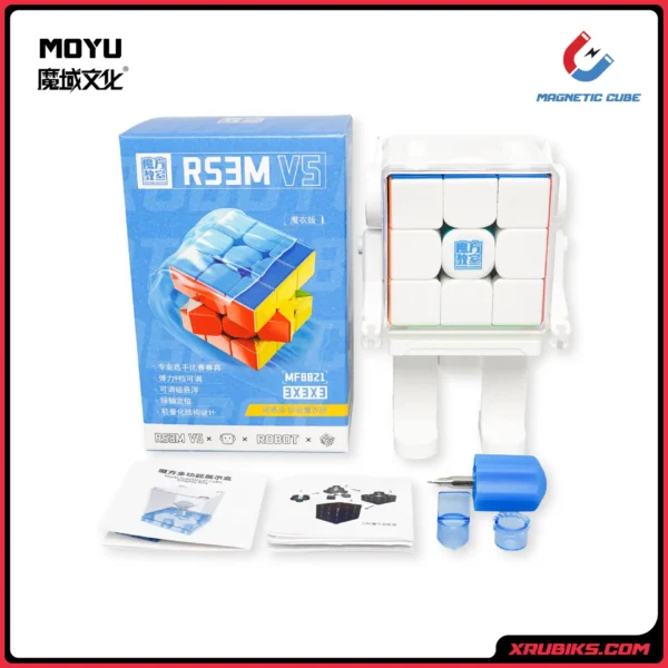 MoYu RS3 M V5 3x3 (Ball Core UV + Robot Cube Stand) 2023 (7)