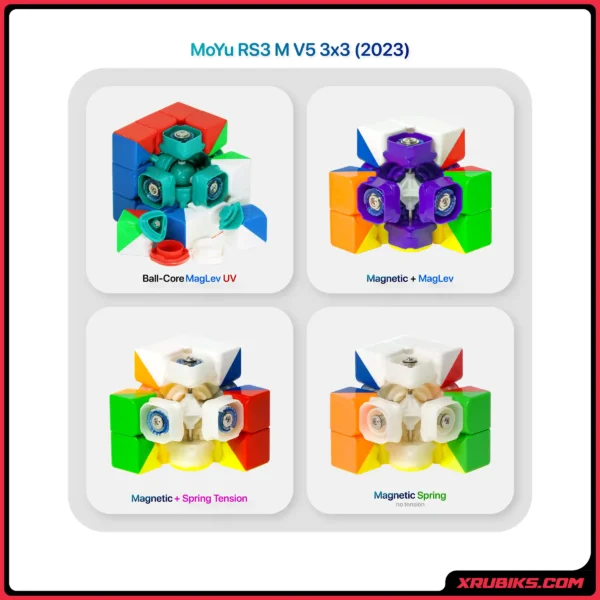 MoYu RS3 M V5 3x3 (Ball Core UV + Robot Cube Stand) 2023 (7++)